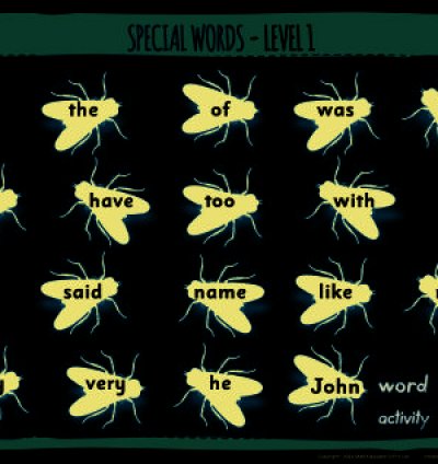 Special Words Level 1  Poster